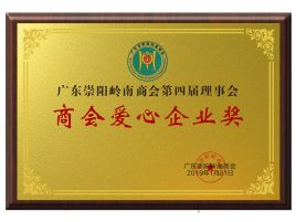 岭南商会爱心企业奖